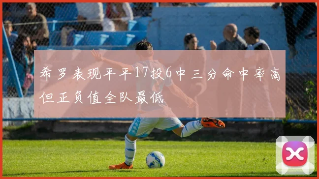 希罗表现平平17投6中三分命中率高但正负值全队最低